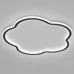 Could Shaped White Black Flush Mount Light for Restaurant Study Bedroom