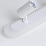 Rectangular LED Small Flush Mount Light with Spherical Bulb Spotlight