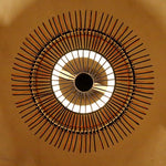 2-Tiers Bubble Dark Brown Moroccan Pendant Light with a Large Central Light