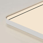 24'' Square Modern Flush Mount Lighting LED Dimmable Ceiling Lights with Edge