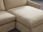 Helena Slipcovered Two Piece Chaise Sectional