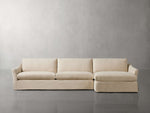 Helena Slipcovered Two Piece Chaise Sectional