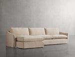 Helena Slipcovered Two Piece Chaise Sectional