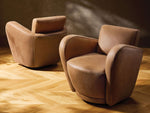 Amelia Leather Swivel Chair