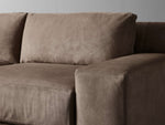 Novoli Nubuck Leather Two-Piece Chaise Sectional