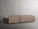 Novoli Nubuck Leather Two-Piece Chaise Sectional
