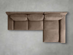 Novoli Nubuck Leather Two-Piece Chaise Sectional