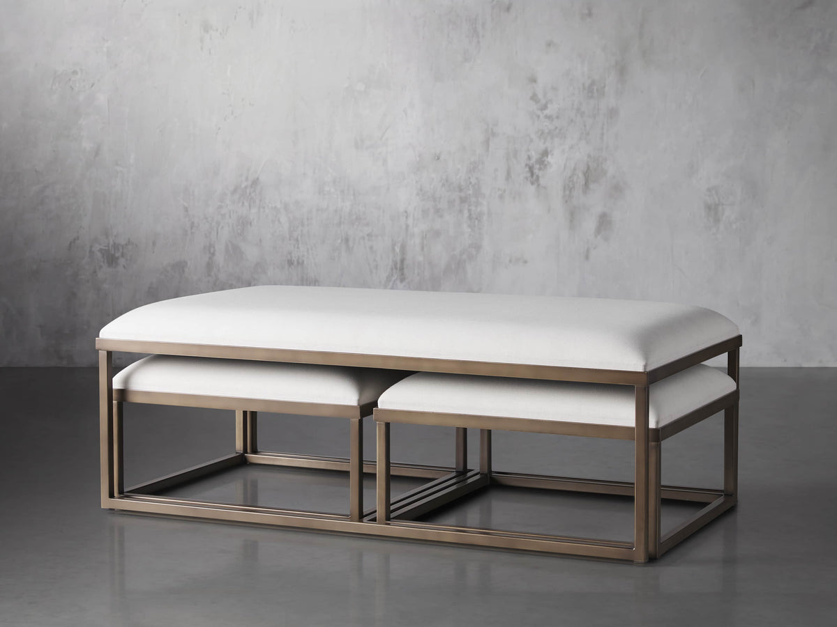 Palmer Upholstered Nesting Ottoman