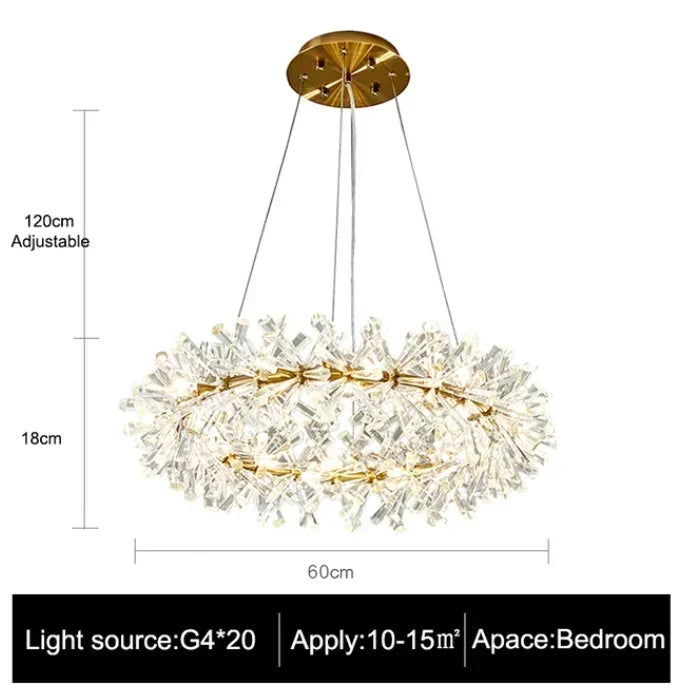 Mira Crystal Modern Chandelier