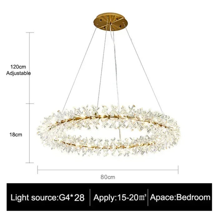 Mira Crystal Modern Chandelier