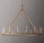 19TH C. ENGLISH OPENWORK ROUND CHANDELIER 72"