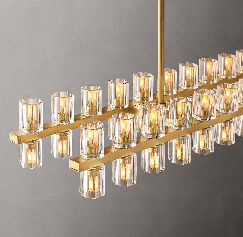 Arcachon LED Rectangular Chandelier 54"