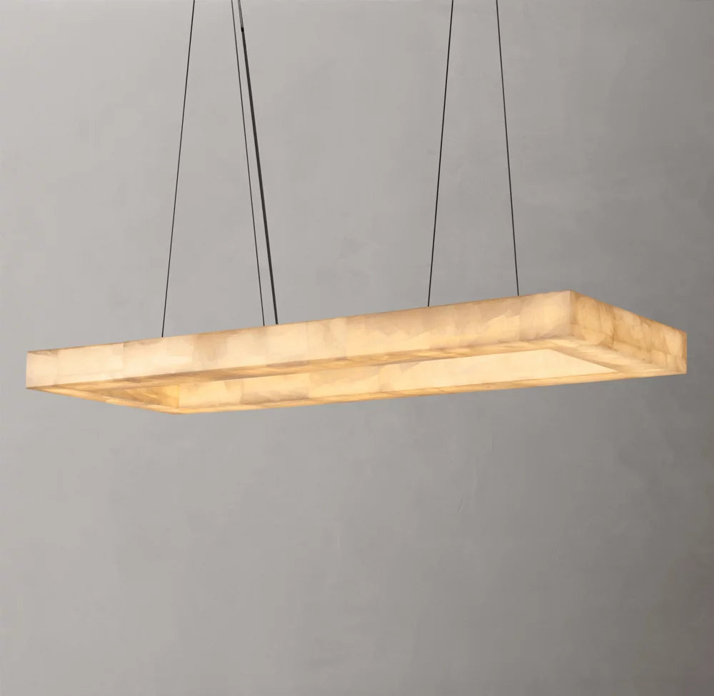 Rivage Lueur Rectangular Chandelier 54"