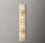 Lattice Clear Glass Grand Sconce