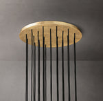 Boule De Cristal Clear Glass Round Cluster Chandelier 24"