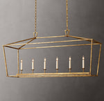 19th C. English Openwork Rectangular Chandelier 54"