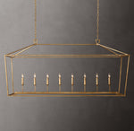 19th C. English Openwork Rectangular Chandelier 72"