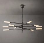 Rousseau 10-Light Mobile Etched Rod Chandelier