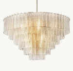 Sirene Clear Glass Round Chandelier 41"
