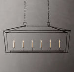 19th C. English Openwork Rectangular Chandelier 54"