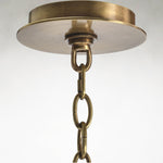 Acrylite 6-Light Brass and Acrylic Ceiling Chandelier