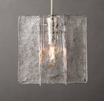 Lattice Clear Glass Pendant