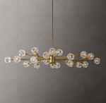 Boule De Cristal Clear Glass Oval Chandelier 72"
