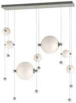 Abacus 7-Light Double Linear LED Pendant - Sterling - Opal