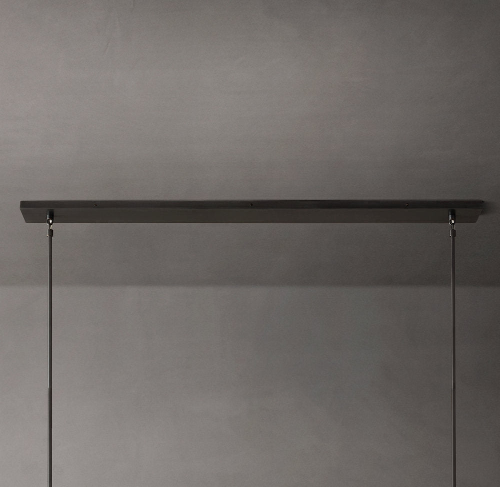 Boule De Cristal Clear Glass Linear Chandelier 48"