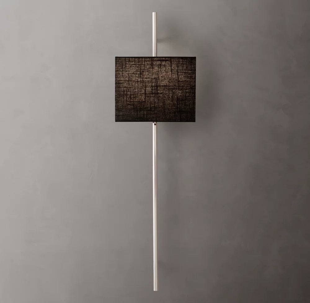 Vela Octagonal Bar Sconce - Rectangular Shade