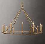 19th C. English Openwork Round Chandelier 50"