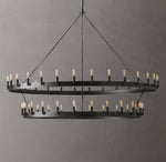 Camino Vintage Filament Two-Tier Chandelier 63"