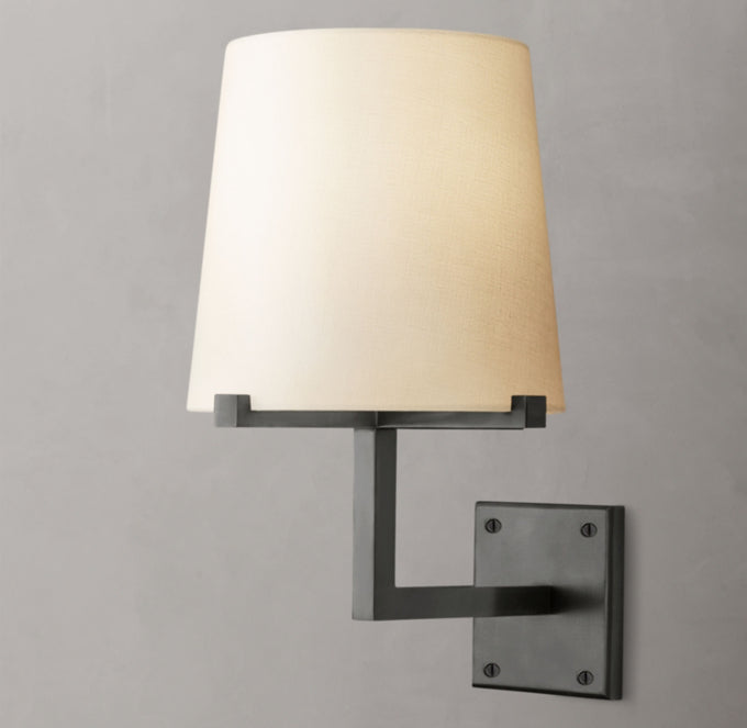 Pauillac Fabric Shade Grand Sconce