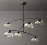 Cabrette Clear Glass Mobile Round Chandelier