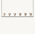 Boule De Cristal Smoke Glass Linear Chandelier 60"