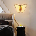 Novelty Butterfly Bedroom Flush Mount Ceiling Light Metal LED Baby Kids Light