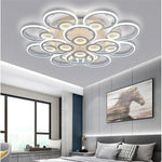 Ring Display Metal Geometric Style Design Flush Mount Lighting LED Bedroom Ceiling Lights