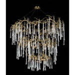 Branching Crystal 20-Light Ceiling Chandelier