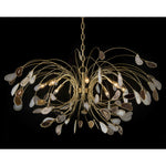Leeya 8-Light Agate and Brass Chandelier Ceiling Fixture