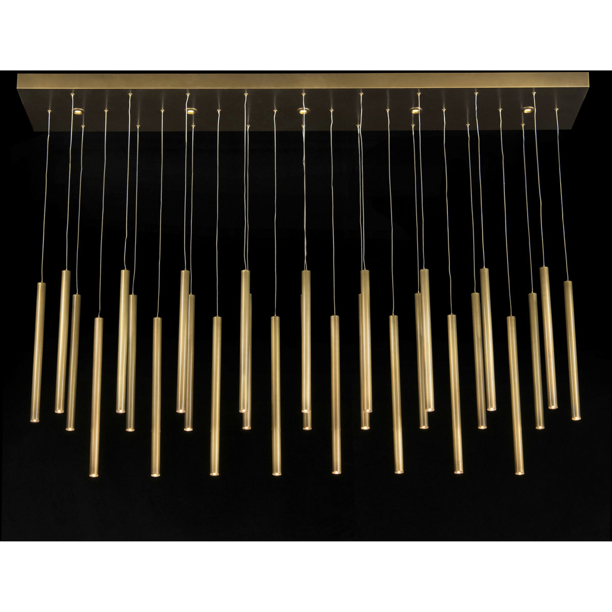 Hans 35-Light LED Brass Ceiling Chandelier
