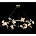Churippu 12-Light Pale Silver Leaf Chandelier Ceiling Fixture
