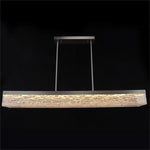 Borea 72-Inch Brushed Nickel Linear Chandelier Ceiling Light