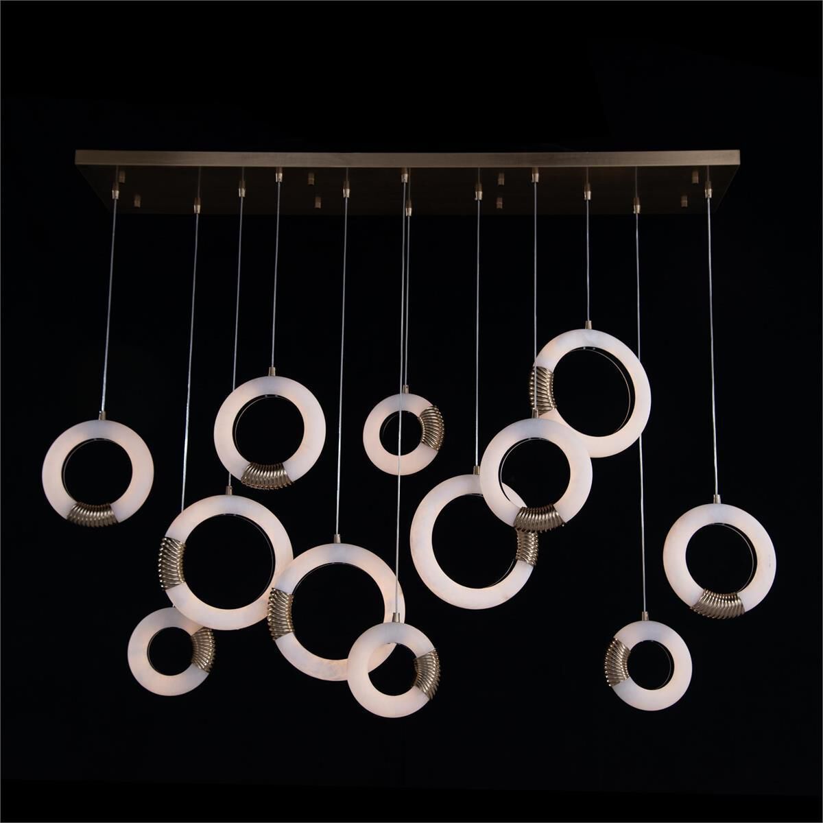 Bangera Twelve-Light 60-Inch Linear Pendant Chandelier Ceiling Fixture