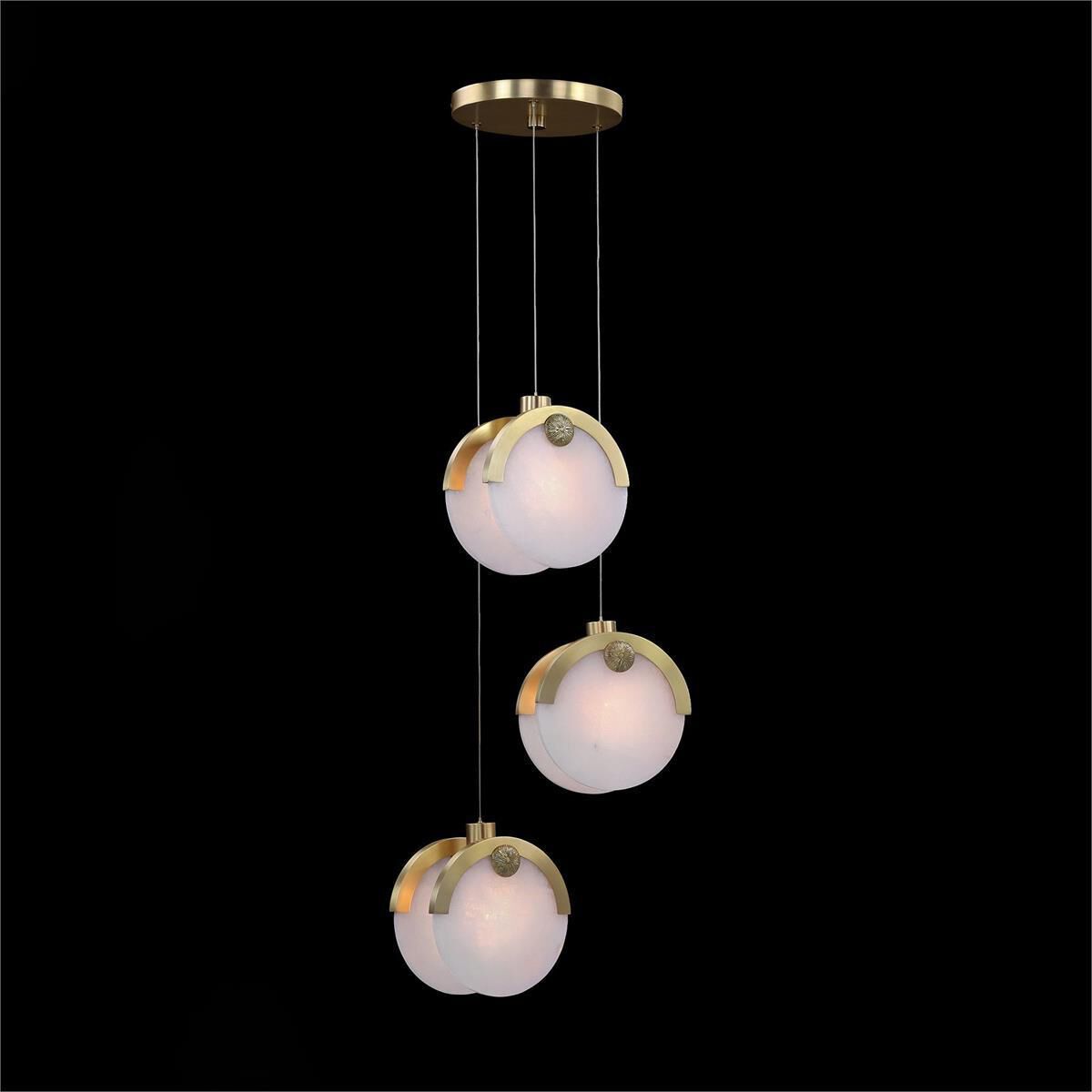 Astral Three-Light 9.5-Inch Pendant Chandelier Ceiling Fixture