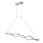 Double Wavy LED Modern Chandelier Dining Room Light Fixtures Island Lights