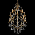 Allegri Elise 34"W Gold Patina 15-Light 3-Tier Chandelier
