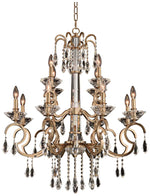 Allegri Valencia 32"W Champagne Gold 12-Light Chandelier