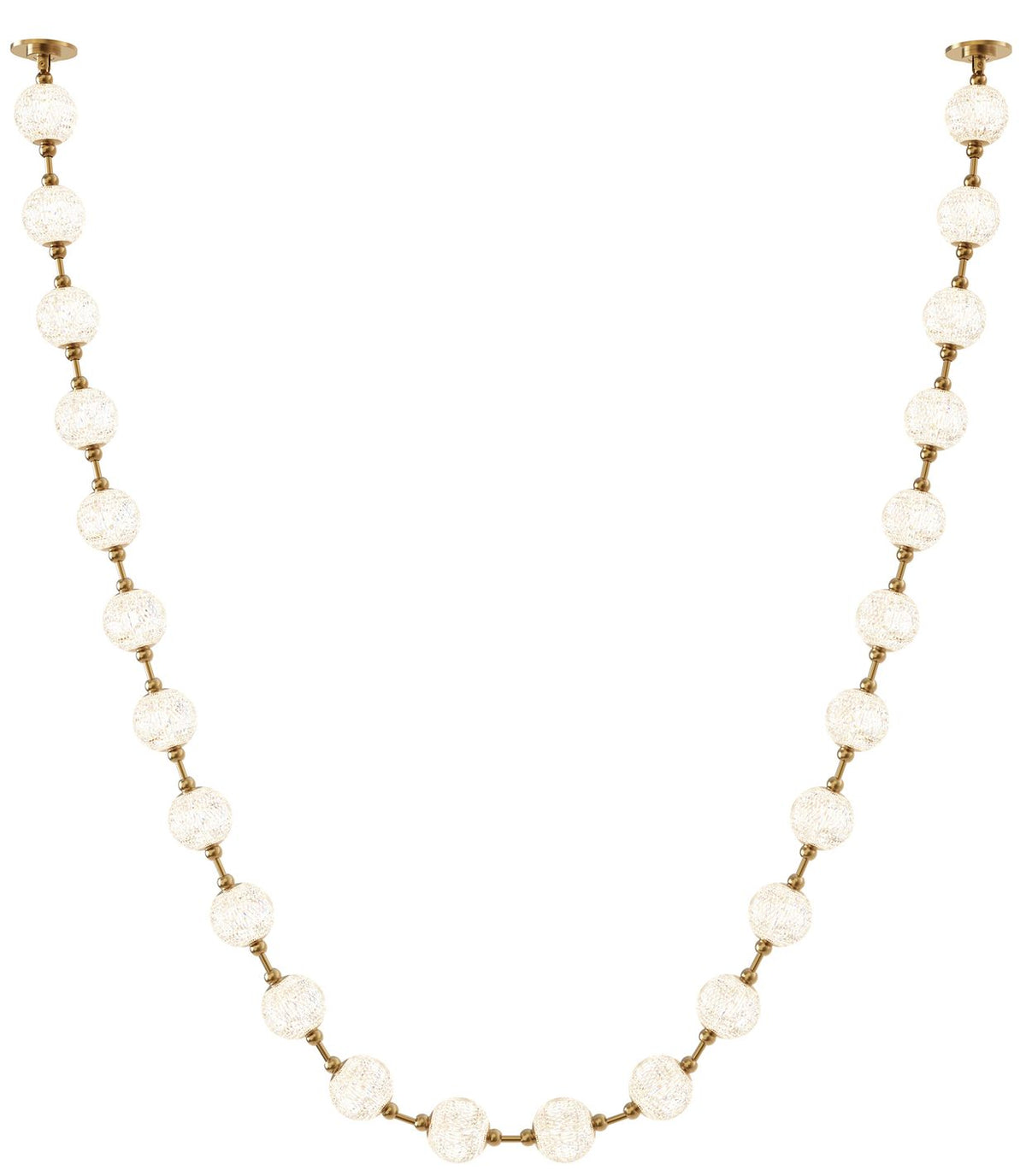 Alora Akoya LED 24 Head Natural Brass Pendant