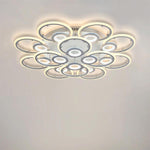 Ring Display Metal Geometric Style Design Flush Mount Lighting LED Bedroom Ceiling Lights