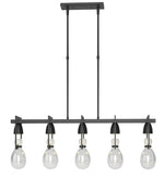 Apothecary 40.5" Wide Black Pendant